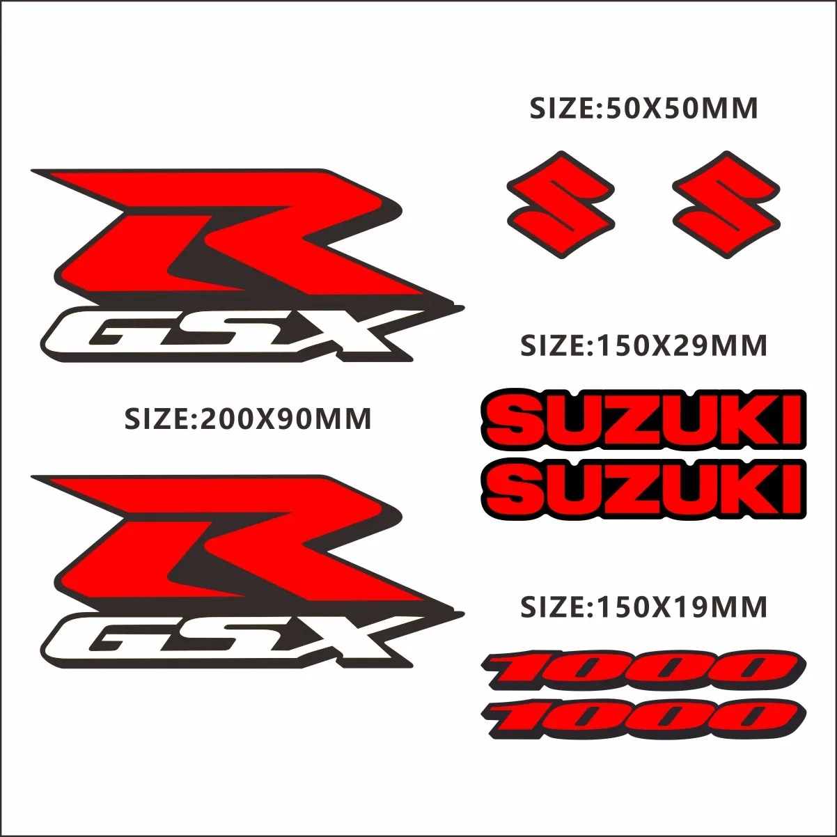 Ű GSXR ƼĿ Į 600 750 1000 ΰ Ʈ, GSX R ũ  ŰƮ