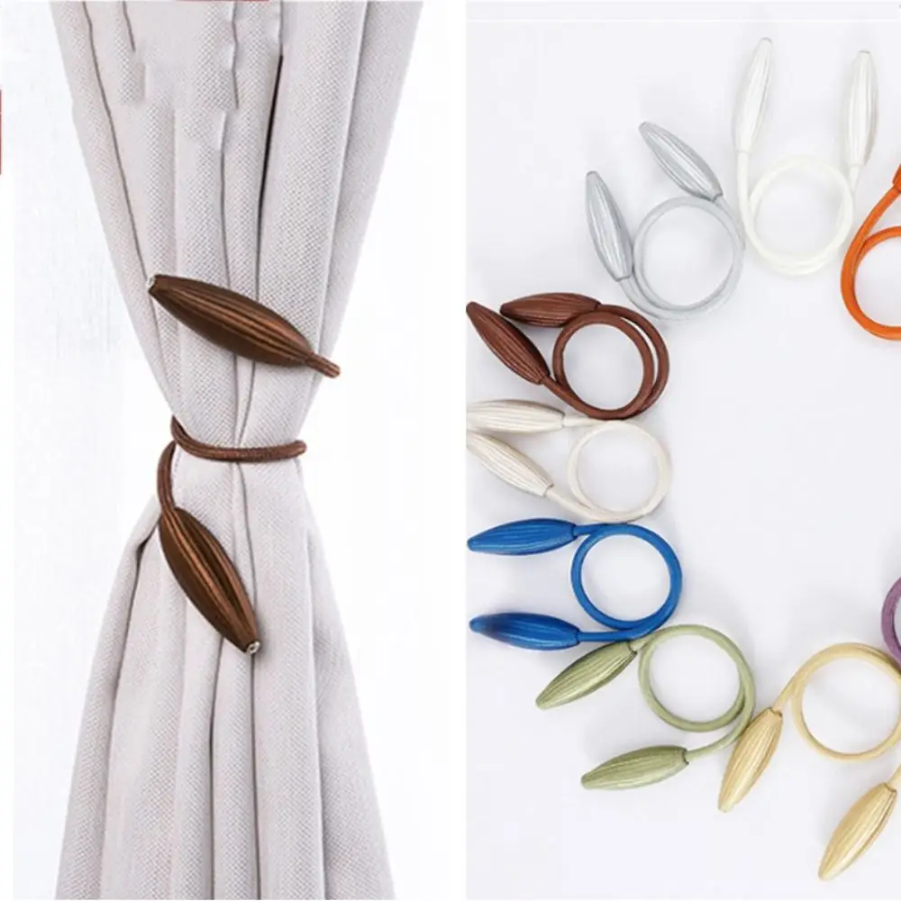 Arbitrary Shape Twist Curtain Tiebacks 2pcs/set Plush Alloy Hanging Belts Ropes Curtain Holdback Accessoires