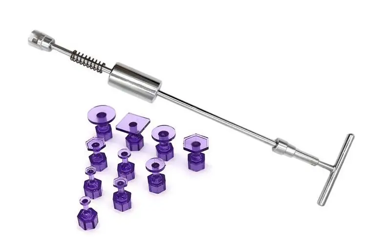 

Dent Puller Portable Carbon Steel Dent Remove Puller T Bar Dent Puller For DIY Automobile Body Dents Remover Accessories
