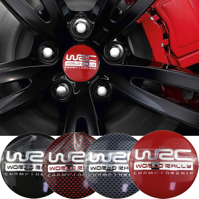 56Mm Wrc Logo Car Wheel Center Emblem Hub Badge Adesivi Per Subaru Hyundai Volvo Bmw Kia Mazda Audi Mercedes Benz Peugeot