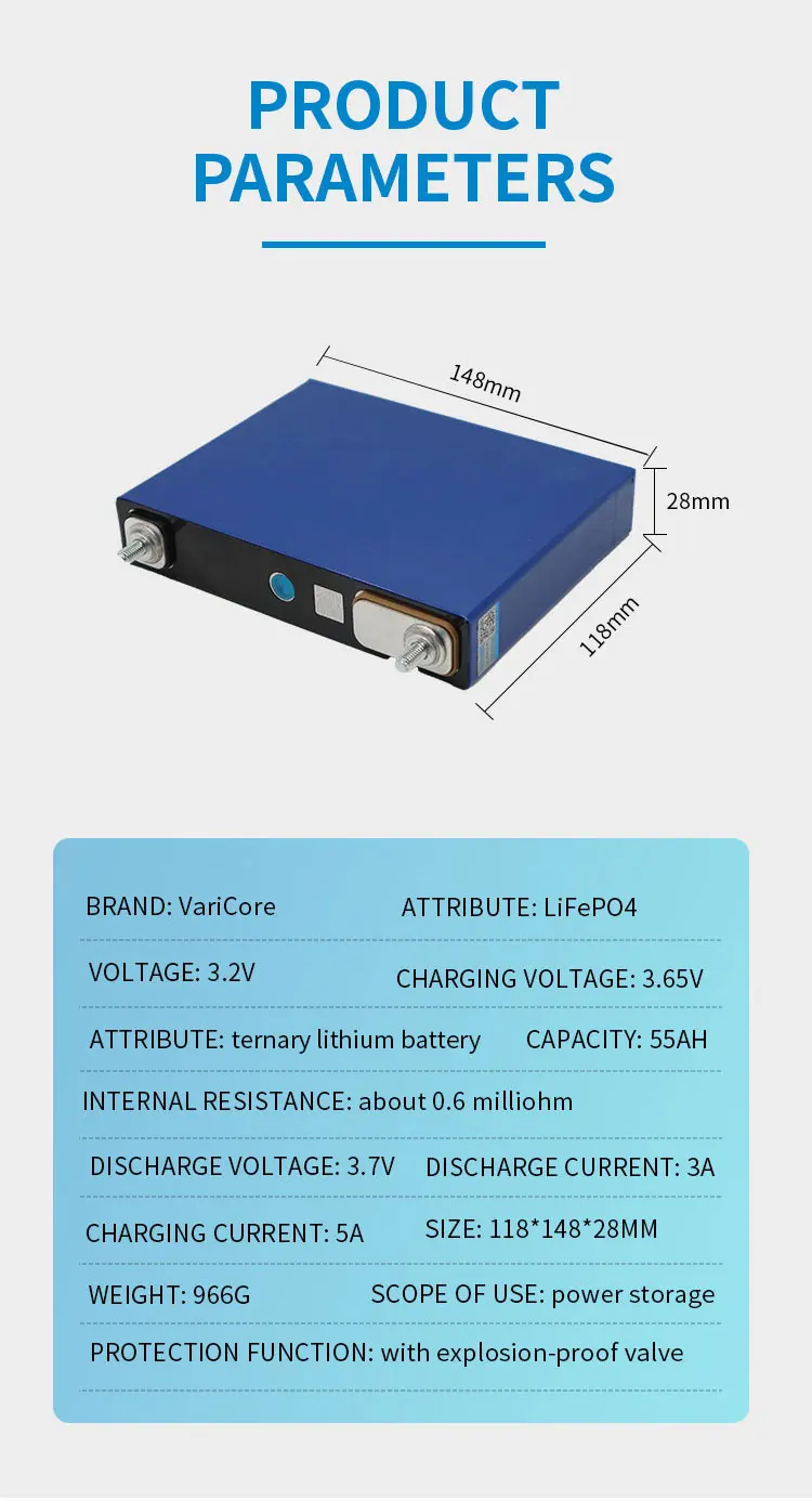 Sa6e00644de5c411c82b4fbdb15abe106y 8pcs, 3.2v, 310Ah, 304Ah, 280Ah, 135Ah, 105ah, Lifepo4 Battery Lithium Iron Phosphate Solar Cell 12v, 24v Off-grid Solar Wind Mallzona