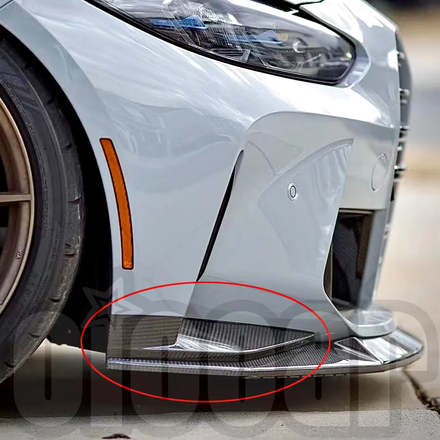 

Good Quality oiomotors Dry Carbon Front Bumper Corner Splitter Lip for BMW G80 M3 G82 M4