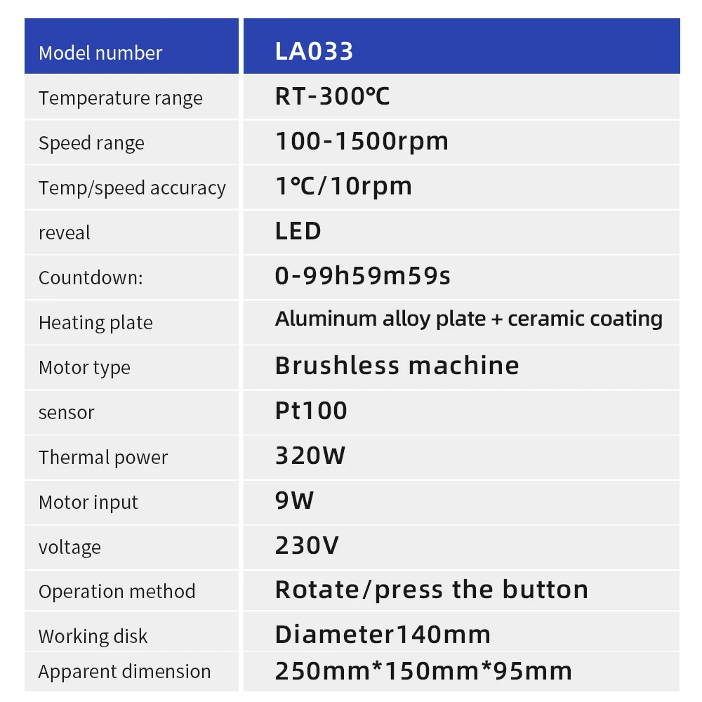 MS300 Heating Magnetic Stirrer Digital Display Thermostatic Stirrer Laboratory Hot Plate Heating Magnetic Mixer 1500RPM