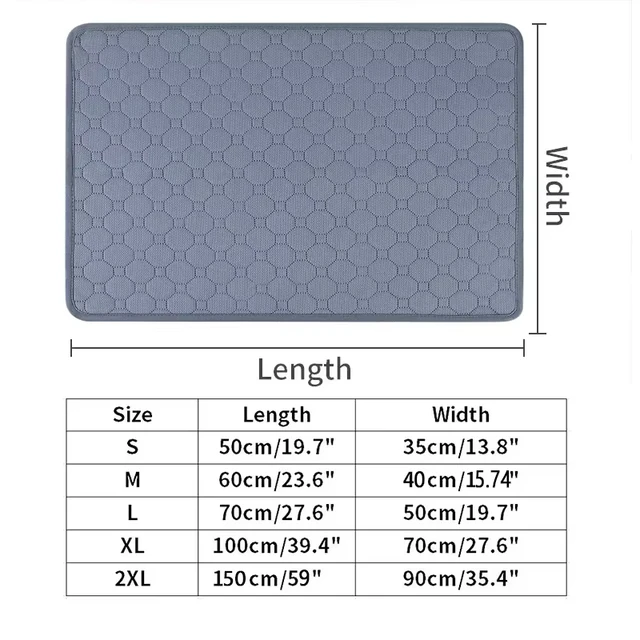 Dog Pee Pad Reusable Washable Dog Urine Mat Car Seat Floor Sofa Waterproof Absorbent Puppy Cat Training Diaper Mat Pet Supplies 6