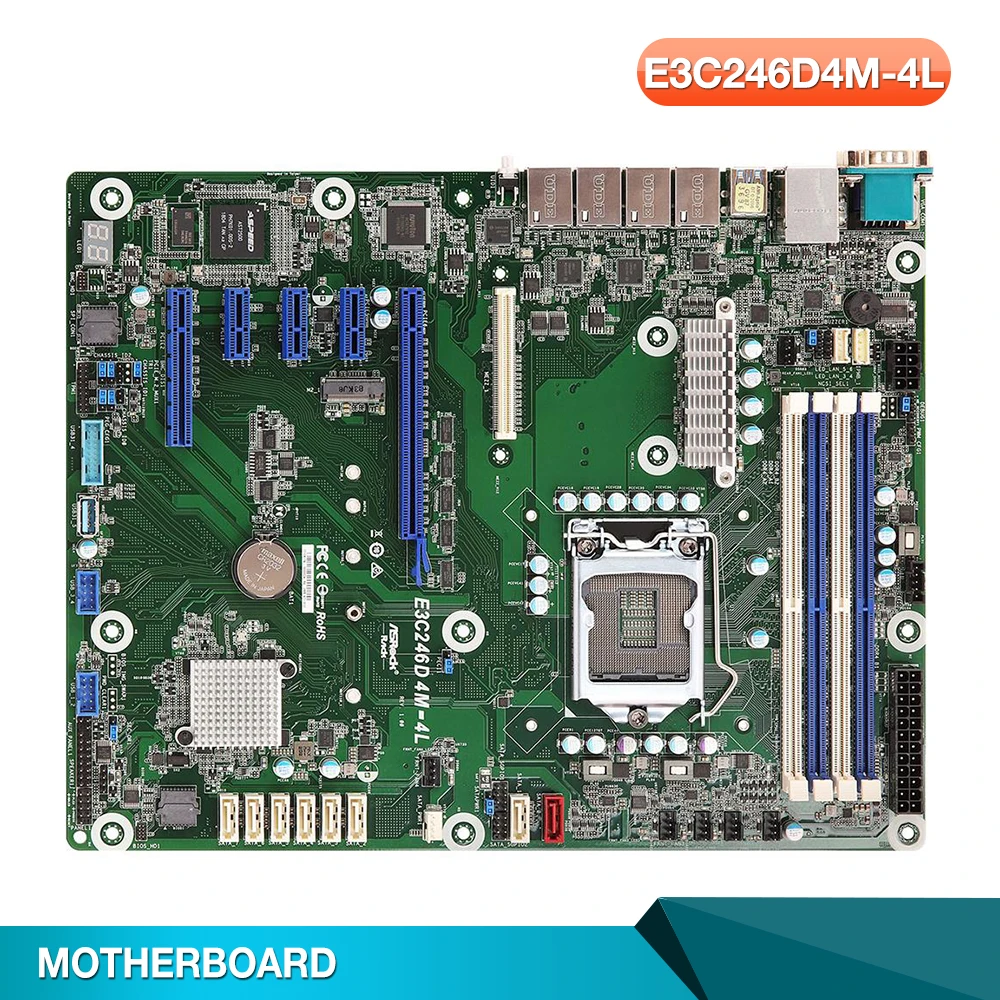 

Серверная материнская плата для ASRock Rack LGA1151 DDR4, поддержка E3C246D4M-4L/E-2100 хорошего качества