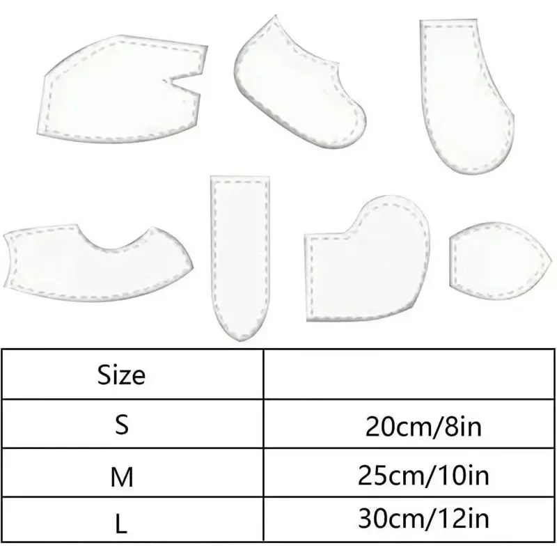 YOMDID Bunny Shaped sewing template Acrylic Template Set DIY Memory Bunny Quilting Templates Dolls Toy Sewing Tool Frame Rulers Gift Decoration