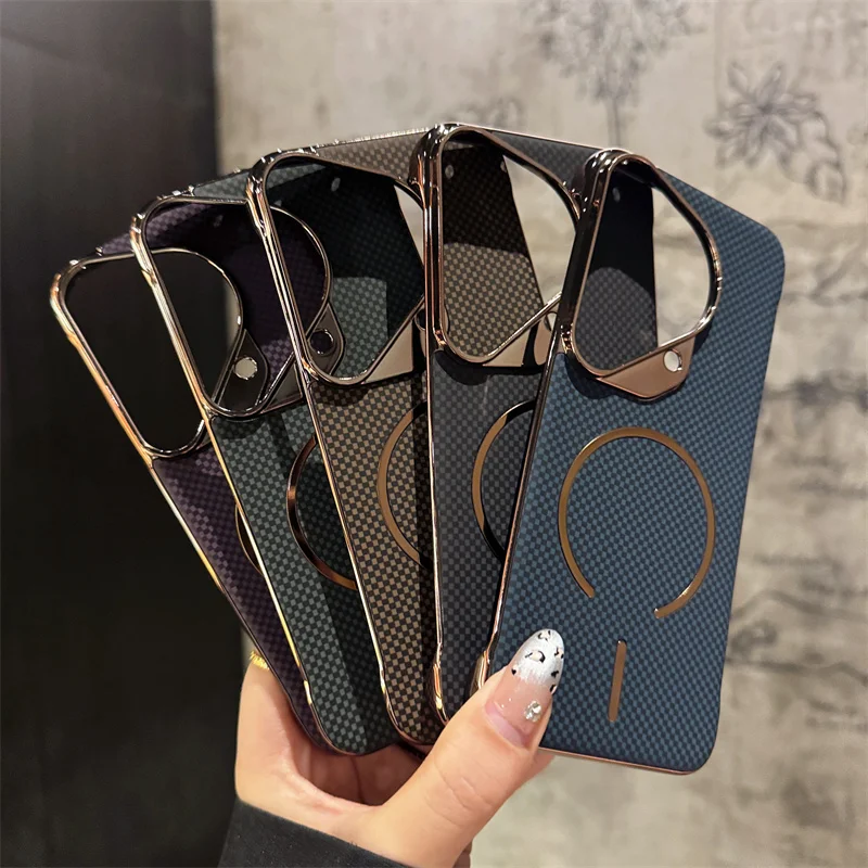Slim Matte Frameless Magnetic Wireless Charging Case Cover