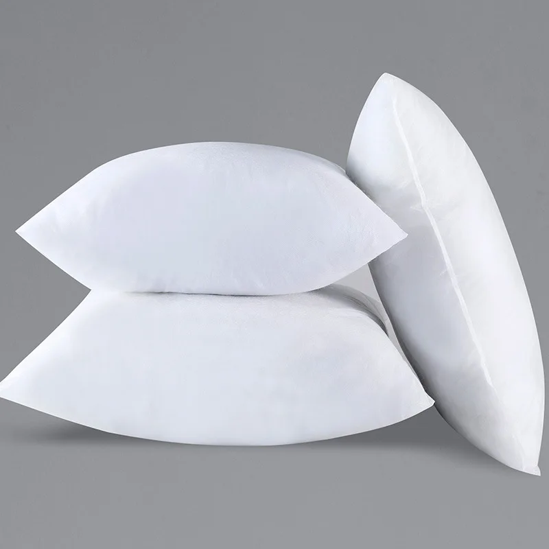Set of Plush White Decorative Throw Pillow Inserts - Fluffy Couch Accent Pillows for Living Room (Multiple Size Options Available)