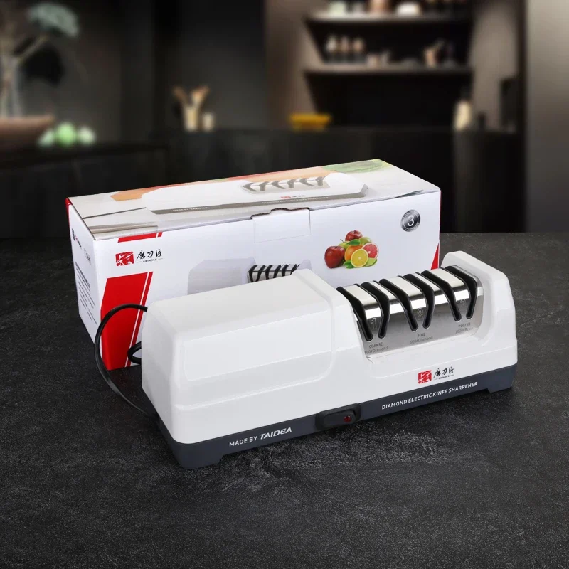 Knife Sharpener Electric Diamond New Upgrade Sharpening System Polishing Grit 360/600/1000# Professional