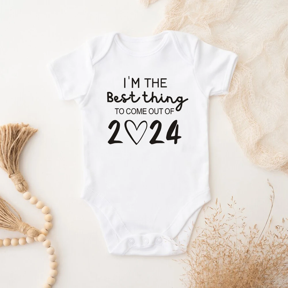 

I'm the Best Thing 2024 Baby Girl Boy Clothes Infant Bodysuit Cotton Short Sleeve Newborn Toddler Jumpsuit Outfits
