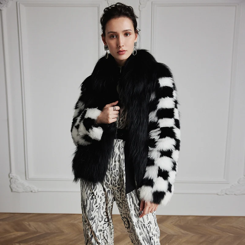 

Women's Fur Coat 2223 Trend Natural Fur Long Mink Black Square Outerwear Jackets Trench Coats New In Outdoor Clothes Clothing