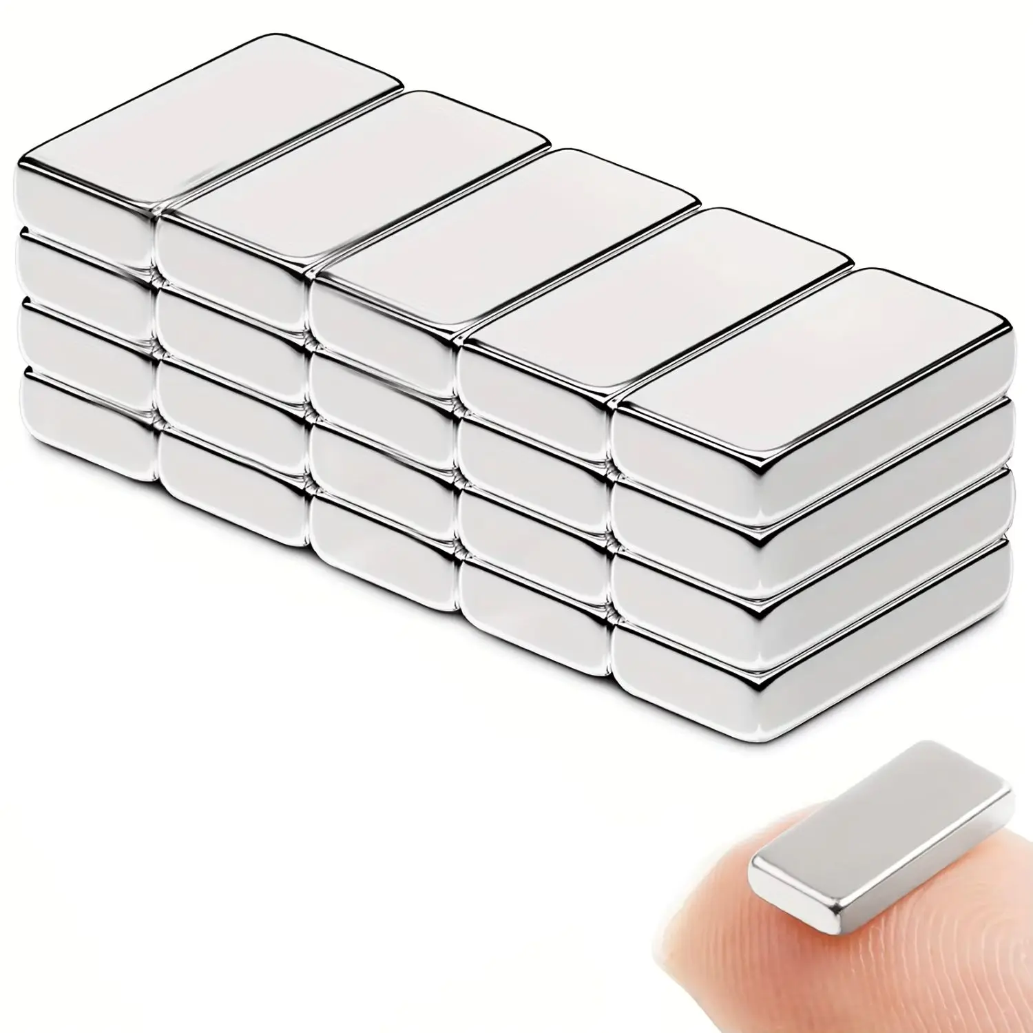 Versatile Strong Rectangular Bar Magnets