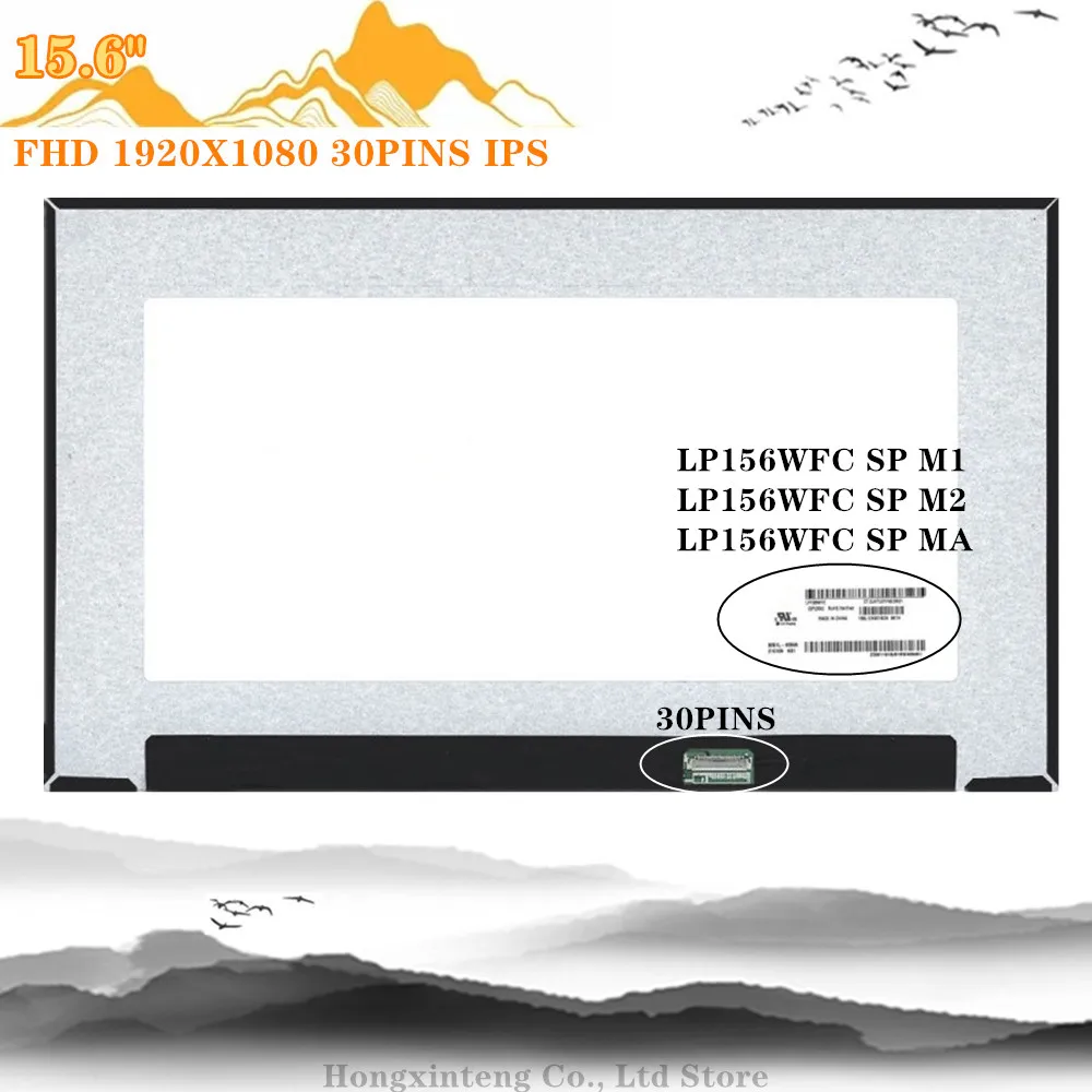 Livre Shiipping 15.6 Polegada 1080p Ips Edp 30 Pinos Lp156wfc sp m1 Caber Lp156wfc sp m2 ma N156hca-e5a Nv156fhm-n4t N4l N4v B156han02.5 - Imagem 4