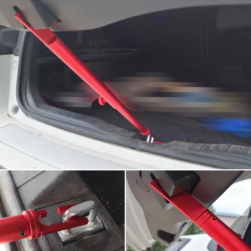 Telescopic Aluminum Car Support Rod Trunk Lid Prop for Polishing Dent Repair 32-48cm Adjustable Tool