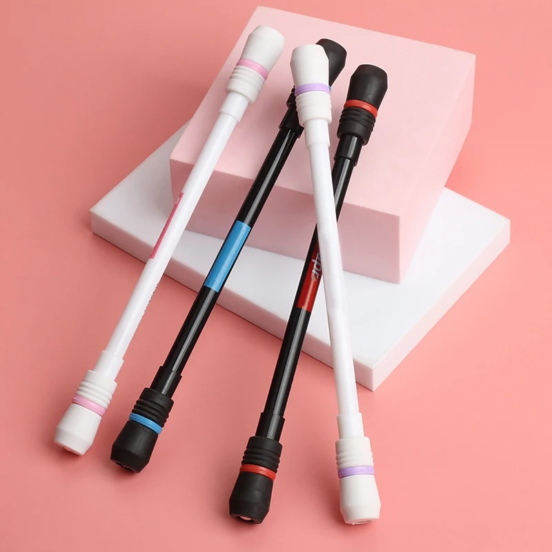 1 шт. Милая ручка 0,5 мм гелевая ручка Вращающаяся ручка стальные шариковые ручки принадлежности материал Escolar Papelaria