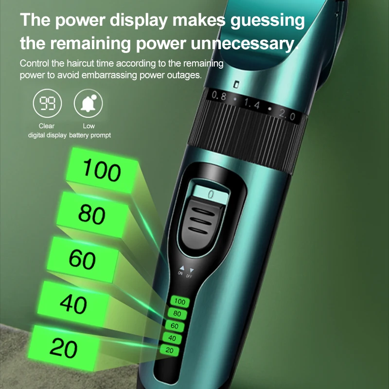 Professional Pet Hair Clipper, Rechargeable Dog & Cat Trimmer 4