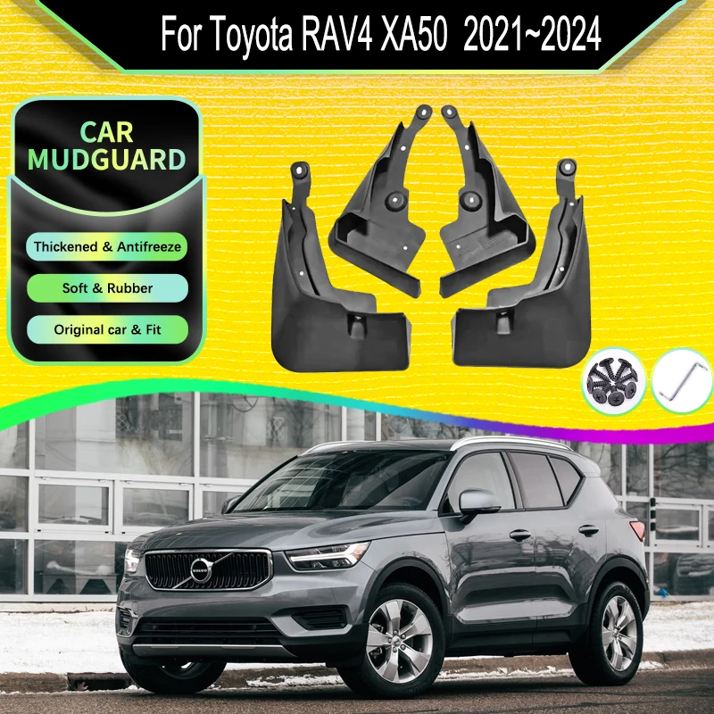 

Car Mud Flaps Fit For Toyota RAV4 XA50 2021 2022 2023 2024 Anti-splash Wheel Mudguard Flaps Splash Guard Fender Auto Accessories