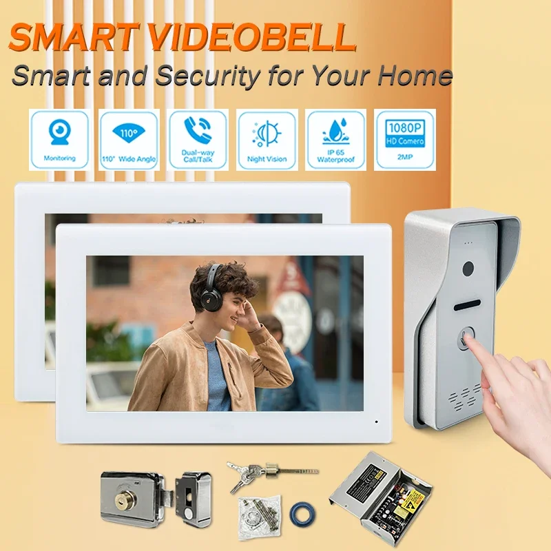 

Low Price Record Video Door Phone 9 Inch Image Memory Smart Doorbell Board Face Snap Picture Large Screen Fuses Damaged