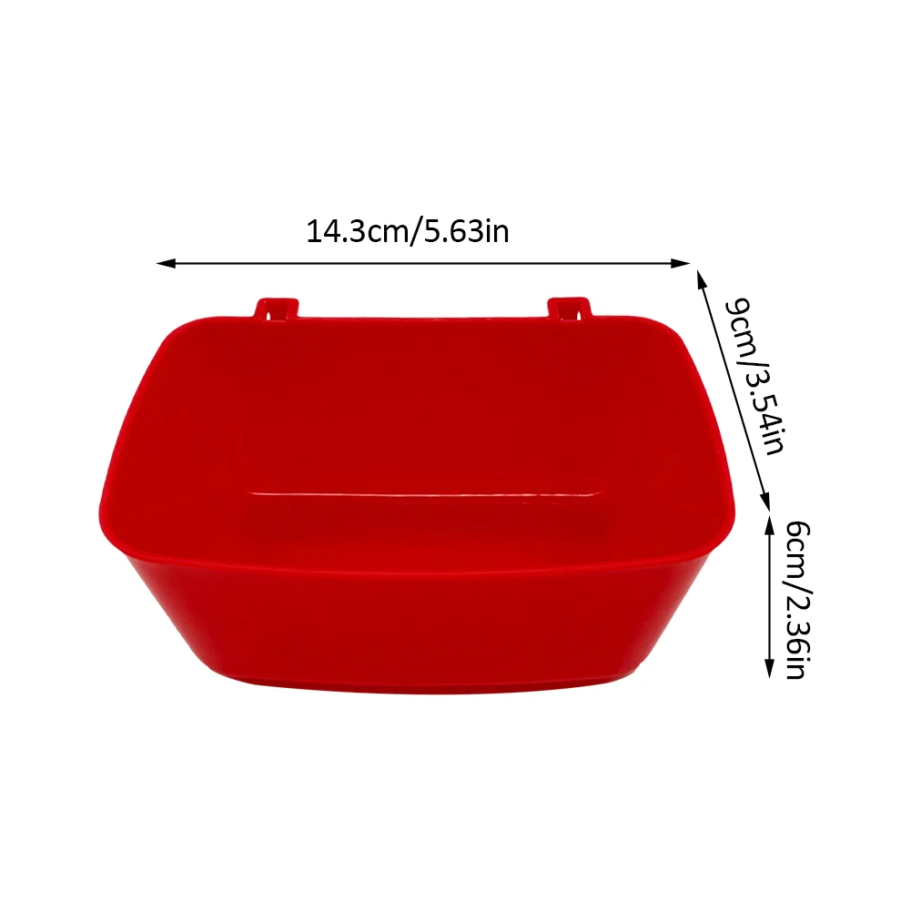 Feeder Waterer Chicken Puppy Cat With Hooks Plastic Watering Container Feeding Bowls Cage Cups 6pcs pet water feeder