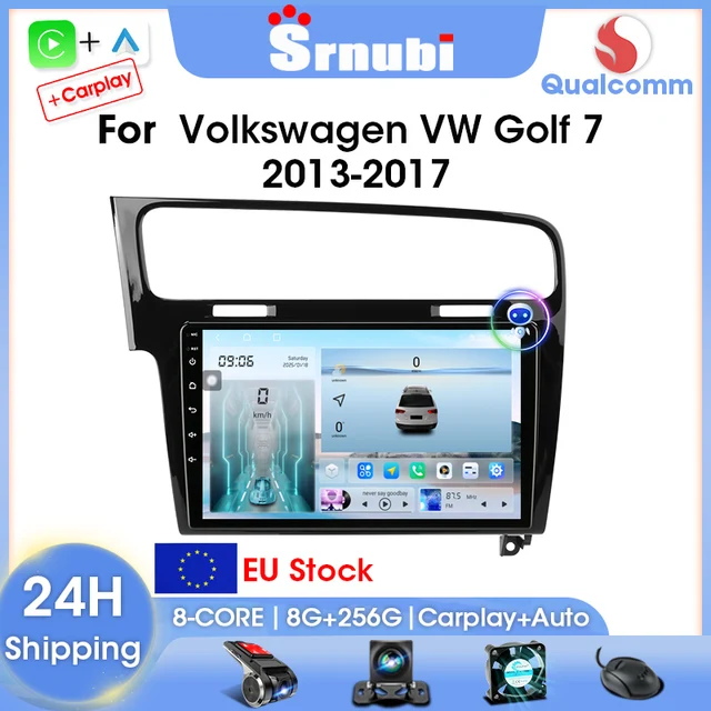 Srnubi 2Din autoradio pour Volkswagen VW Golf 7 2013-2017 lecteur multimédia Carplay Android auto stéréo Navigation GPS unité principale 1