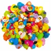 1-100pcs Rubber Ducks in Bulk,Assortment Duckies for Jeep Ducking Floater Duck Bath Toys Party Favors 2