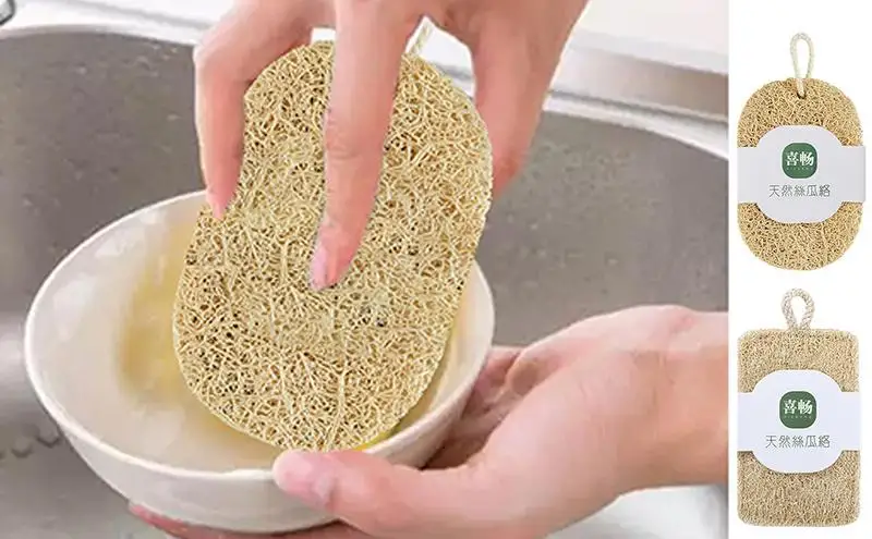 

Кухонная губка, портативный кухонный скребок Lofah, многоразовая губка для мытья посуды, устойчивая к царапинам кухонный скребок, чистящий инструмент