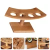Display Stand Bracket Japanese Scroll Holder Ice Creams Waffle Bamboo Restaurant Food Storage 3