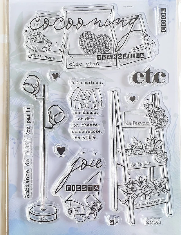 French Clear Stamp Mask Stencil Transparent Seal For DIY Scrapbooking/Card Making A5057 clear stamps clear rubber stamps