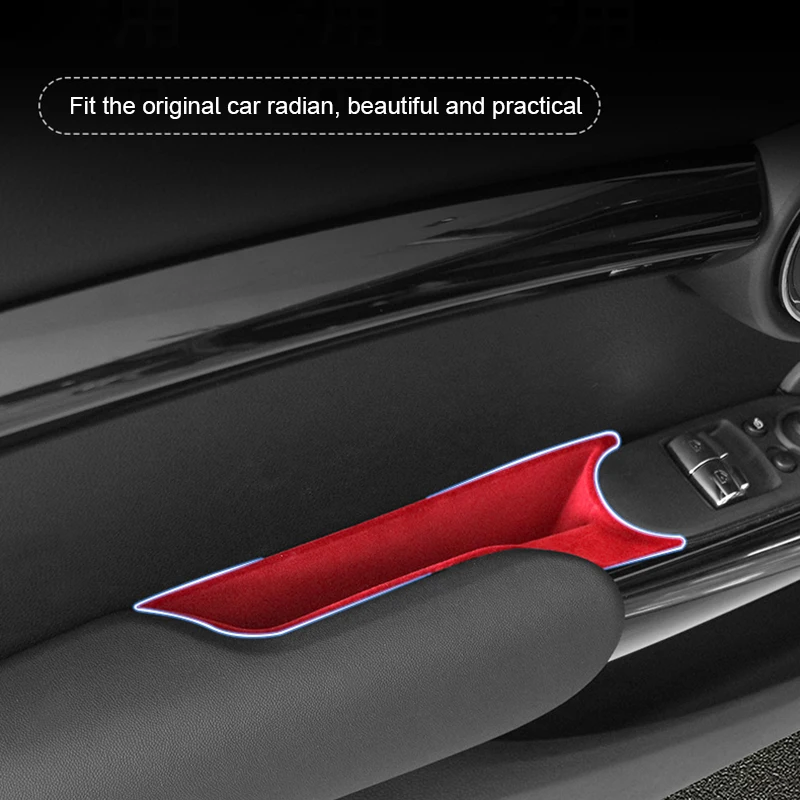 Car Styling Door Side Storage Box Door Handle Armrest Tray