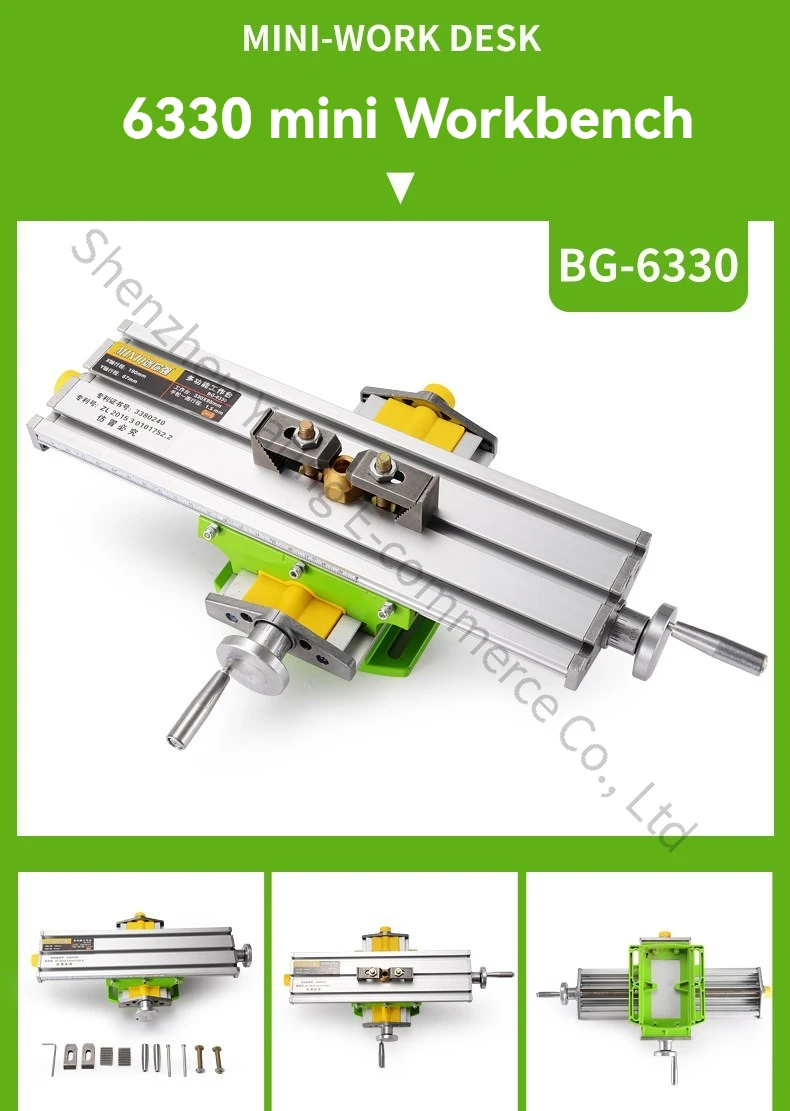 BG-6330 Mini Strong Cross Flat Clamp Bench Drill To Milling Machine Bench Pliers