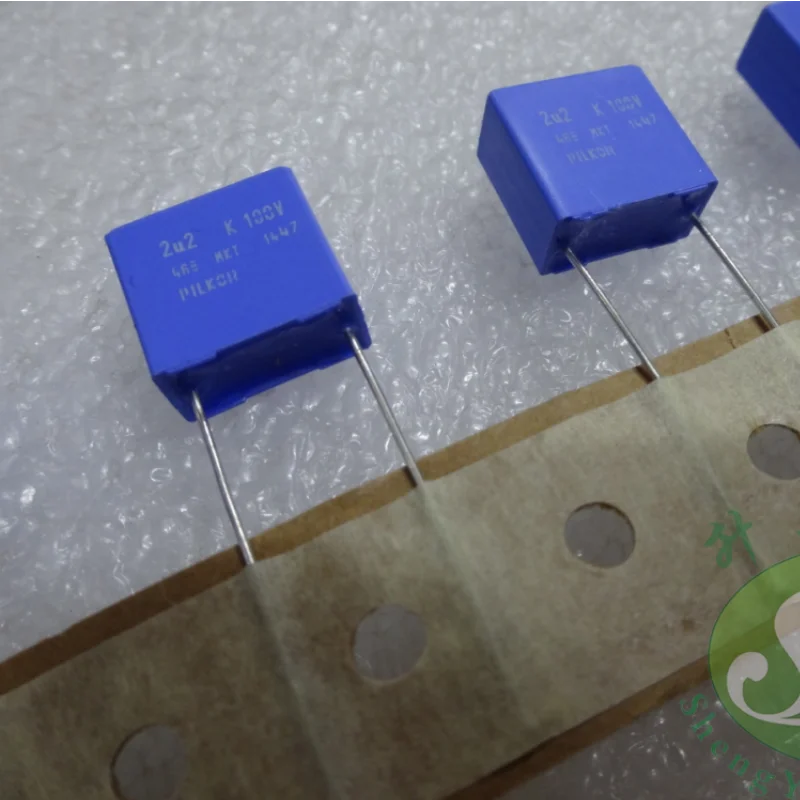 10PCS PILKOR MKT 2.2uf 100v 2u2 225 copper foot film capacitor 10MM