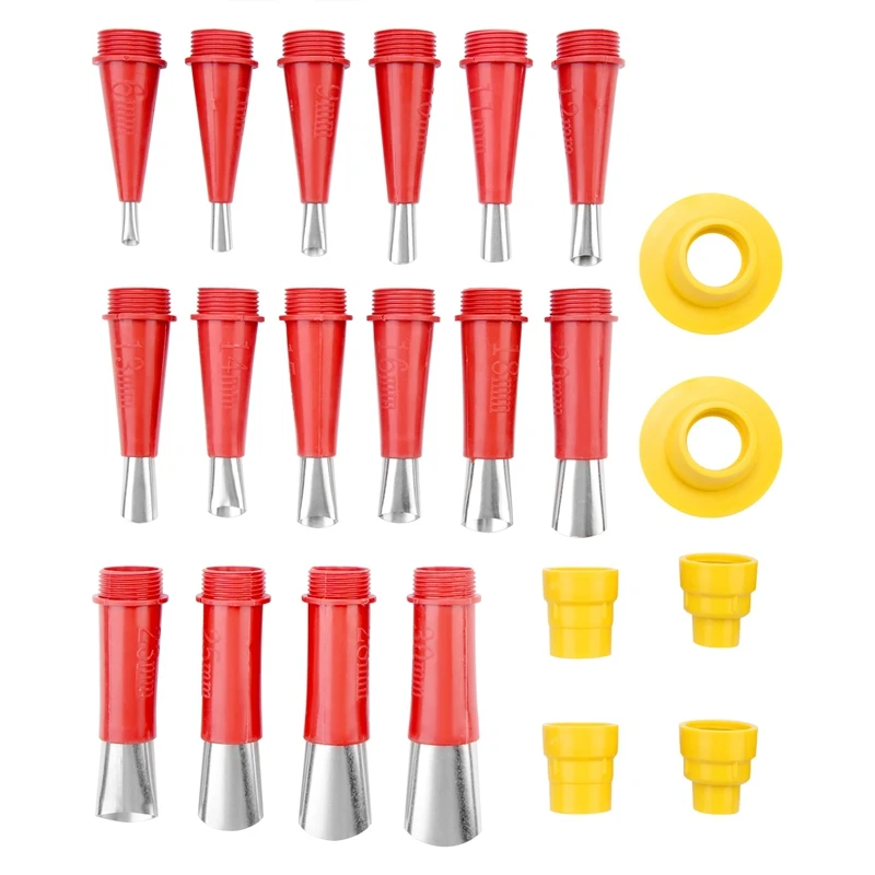 

22Pcs Stainless Steel Caulk Nozzle Applicator Caulking Finisher Glue Silicone Sealant Finishing Tool Kitchen Bathroom