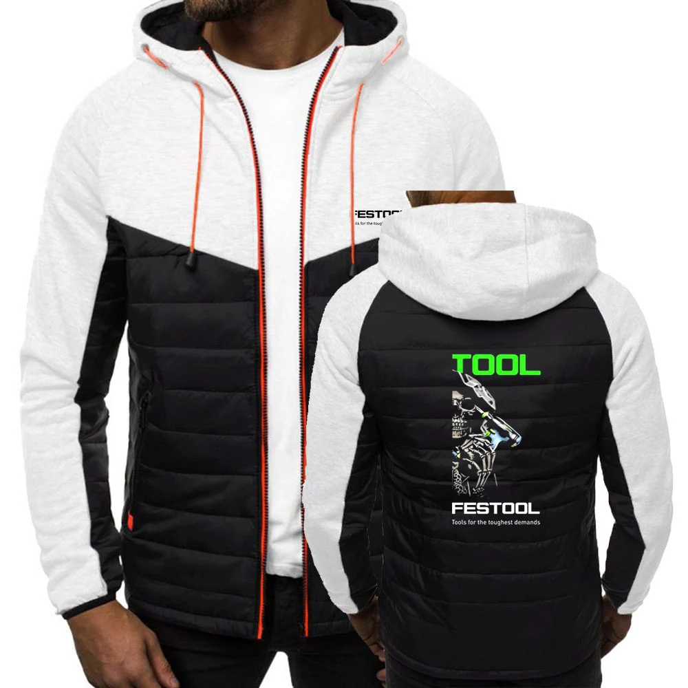 Festool 2023 NEW Autumn and Winter Leisure Solid Hooded Cotton Suit 7 Colors Men Comfortable Casual Coat Clothing