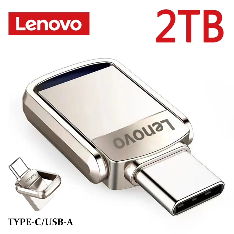 Lenovo Usb 3.0 2TB 1TB Usb Flash Drivers Type-C OTG Dual.