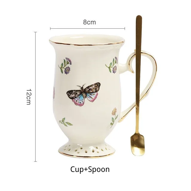 Definitie Verplicht vrede Europe Tea Cup And Saucers Set Ceramic Mug Coffee Cup Set With Dessert  Plate Spoon Insect Bts Cup Drinkware Teapot Espresso Cups - AliExpress