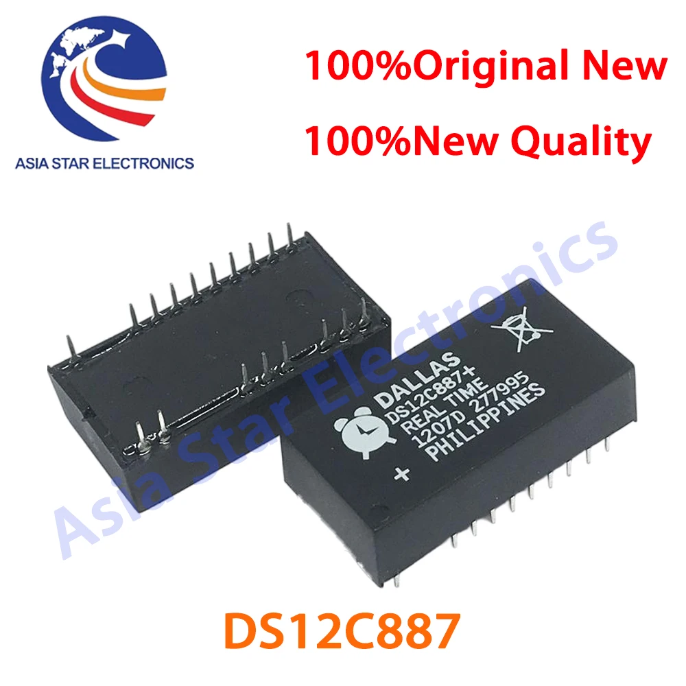 1pcs DS12C887+ DS12C887 DS12887 DS1287 Clock Circuit/Clock/Timing DIP ...