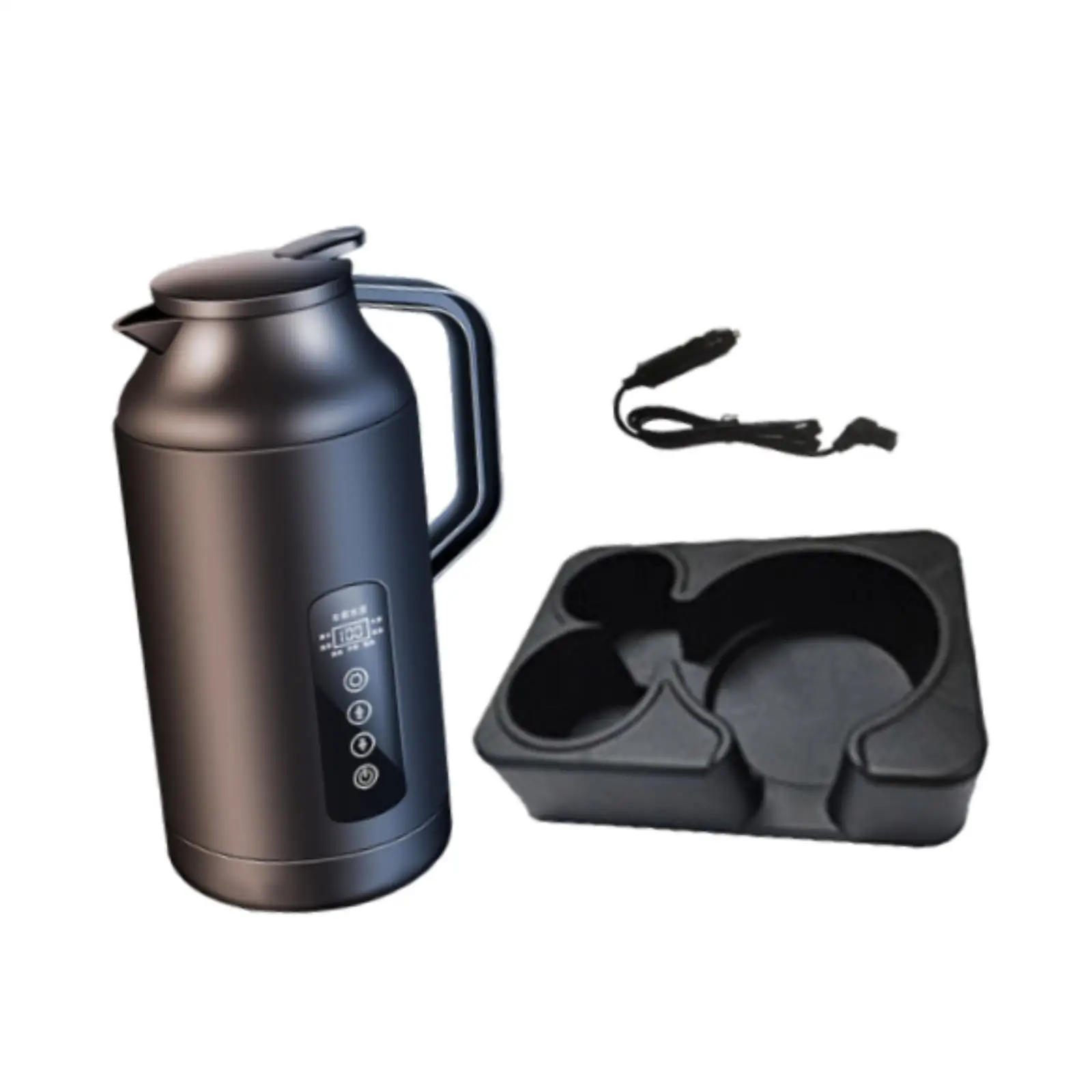 1.5L Kettle Boiler Large Capacity High Power Good Insulation 12V 24V Universal for Outdoor Camping Home Use Truck Road Trip
