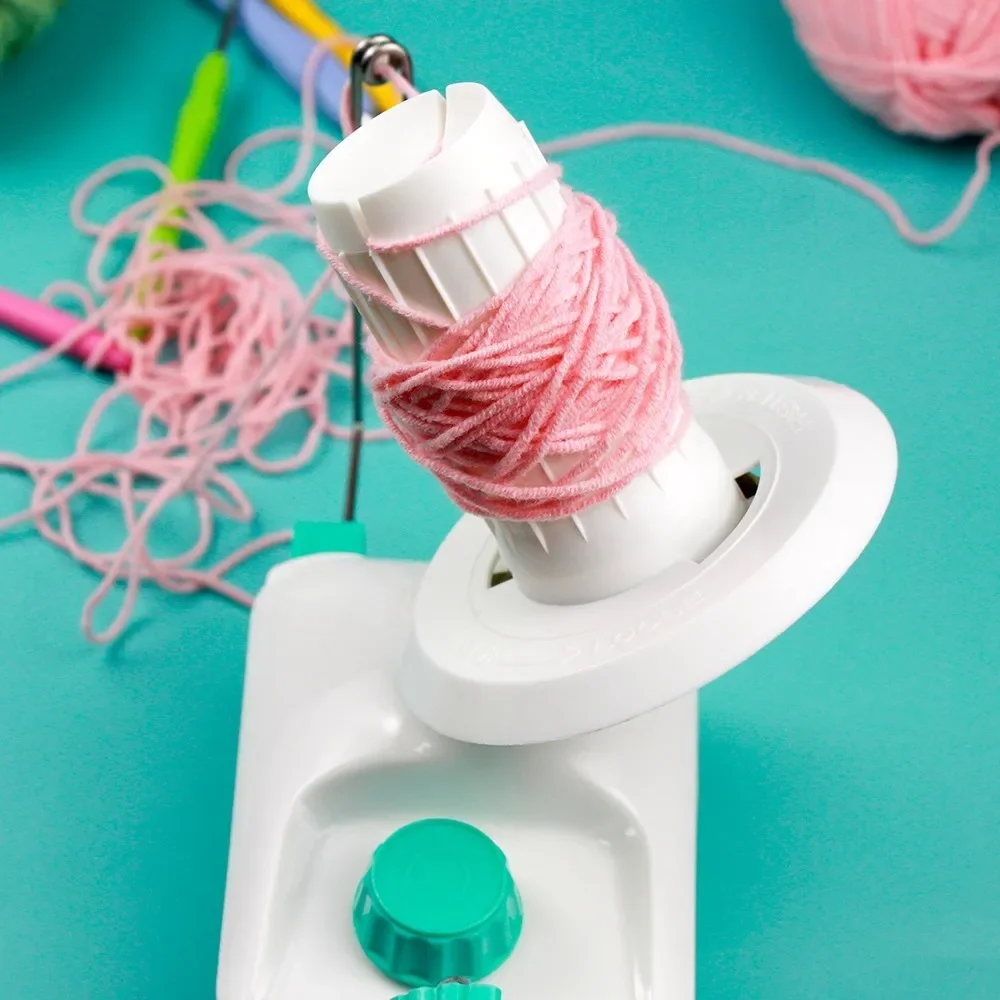 Manual Wool Ball Winder for Winding Yarn Skein Thread and Fiber Hand Operated Swift Wool Yarn Winder for Knitting and Crocheting