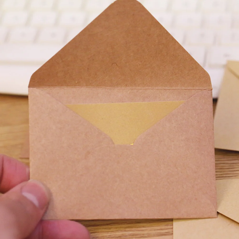 50Pcs Candy Color Mini Envelopes DIY Greeting Card Holder Craft Paper Envelope For Letter Paper Postcards School Material mini envelopes