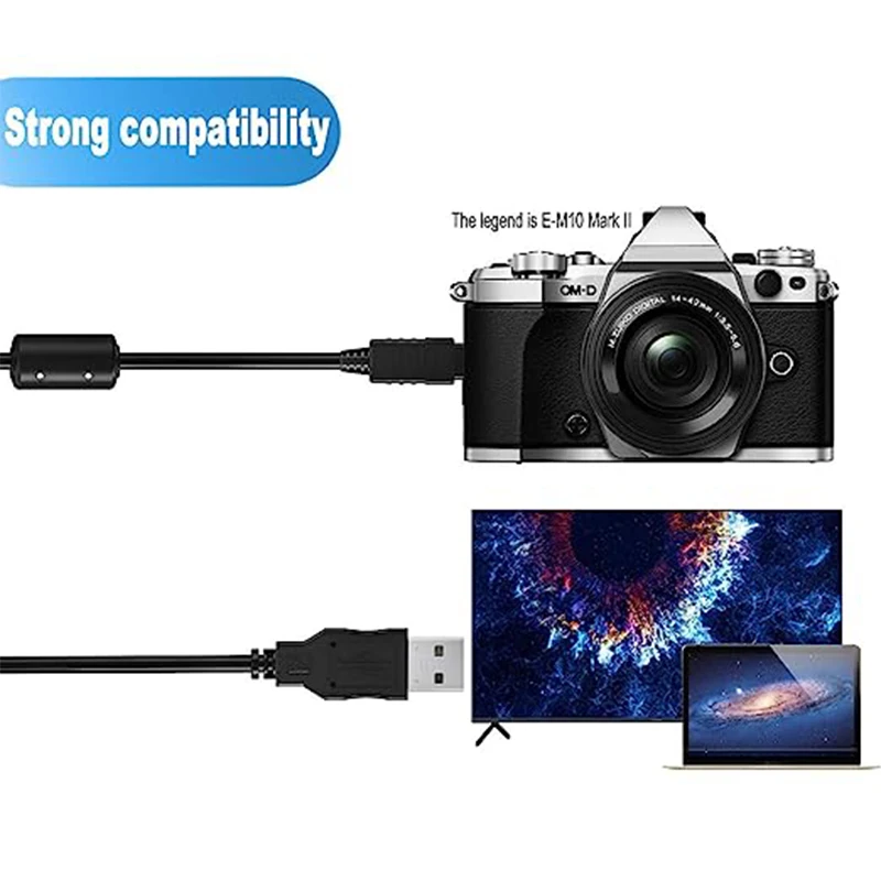 CB-USB5 USB6 USB8 USB 데이터 케이블 올림푸스 OM-D E-M1 E-M10 Mark II OM-D E-M5 Mark II 펜 E-PL7 E-PL3 터프 TG-4 XZ-1 카메라