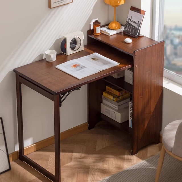Home Bamboo Folding Desk Small Apartment Bedroom Computer Desk Student Children Study Desk Study Office Furniture