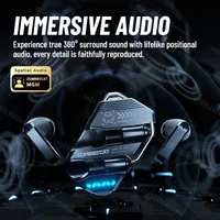 Zombies Cat Ai Translation Headphones Bluetooth 6.0 Earbuds Necklace Design Immersive Music TWS Wireless Earphone with Smart APP 3