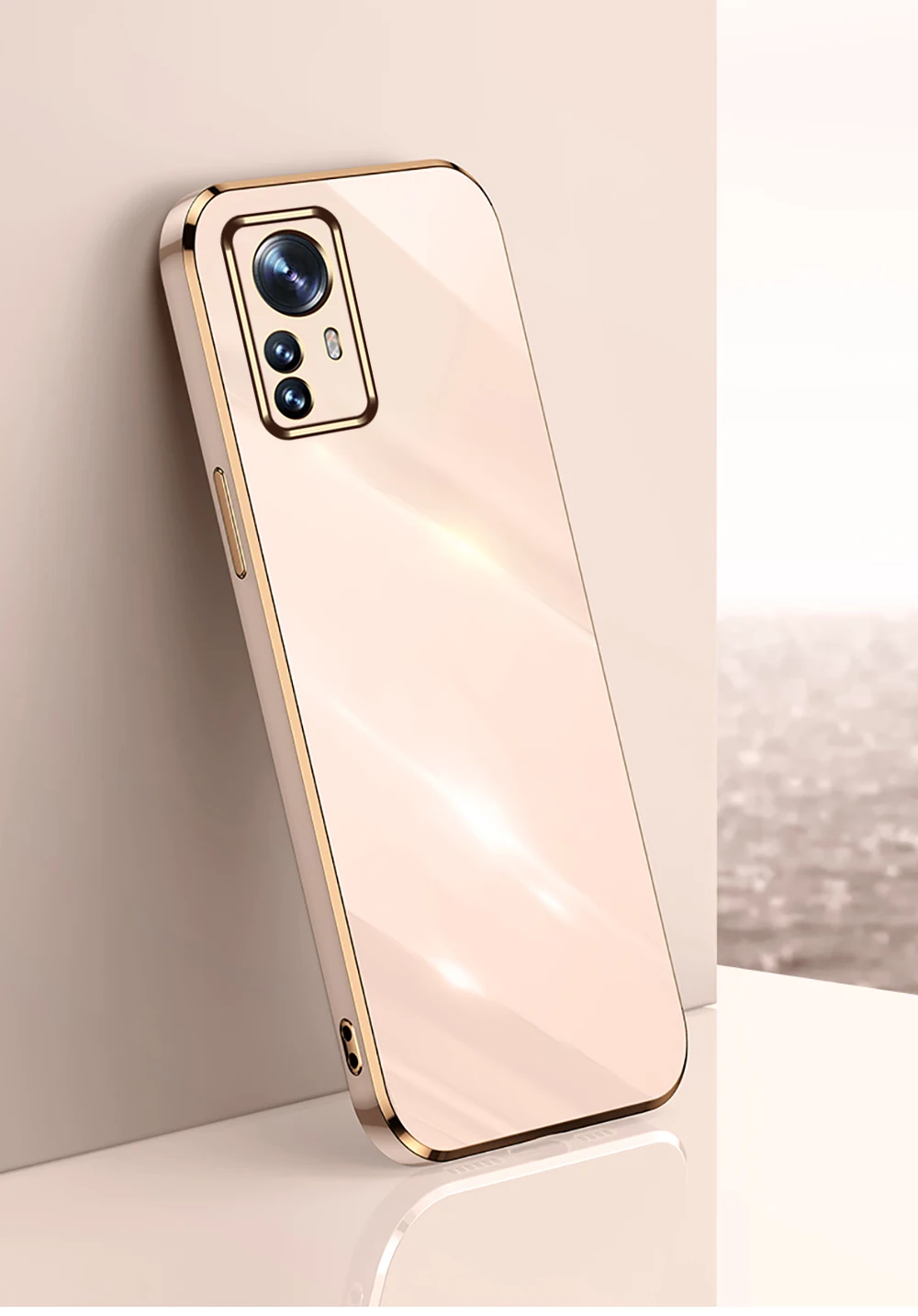 Xiomi Xaiomi Xiaomy 12X Case Luxury Plating Square TPU pehme kate Xiaomi Mi 12 Pro 5G põrutuskindla kaitseraua kaamera Prote jaoks_voghion.com