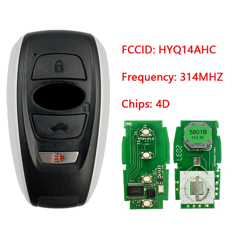 

CN034008 Smart Key Fob For 2014-2018 Subaru BRZ XV Crosstrek Forester Impreza Legac-y Outback STI WRX 4D Chip HYQ14AHC