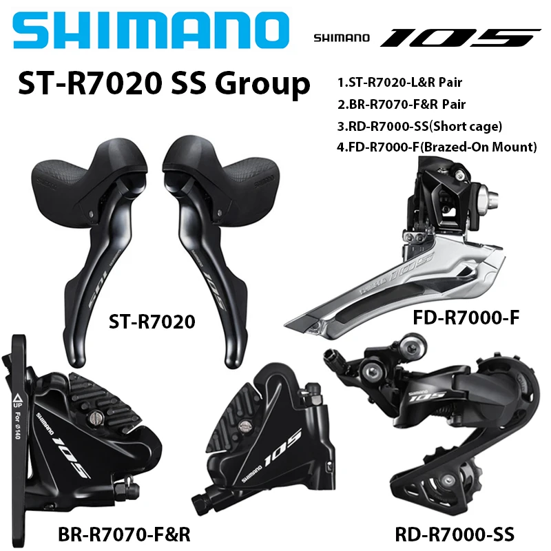 SHIMANO st-7000 11速 Shimano 105 ST-R7000 11-Speed Shift/Brake Lever-Individual