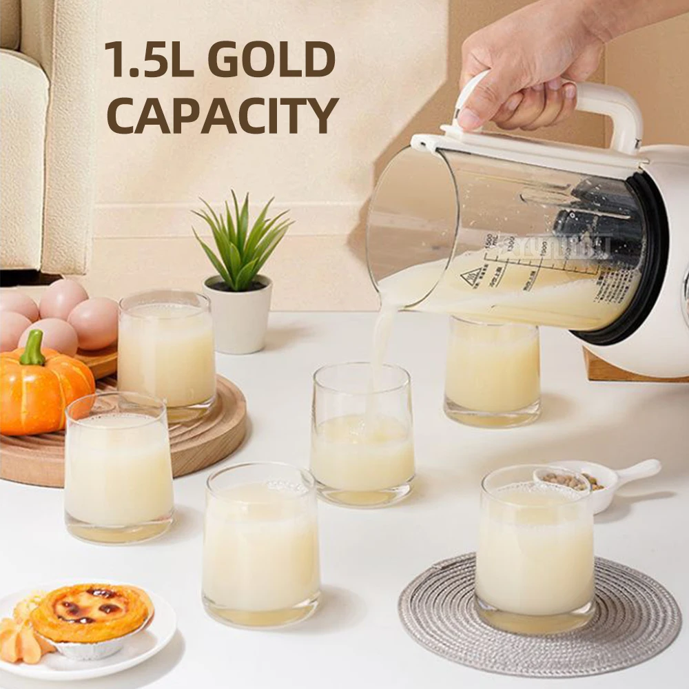 Automatic Soymilk Machine Intelligent Food Blender Juicer Large Capacity High Speed Exprimidora De Jugo Electrica 4