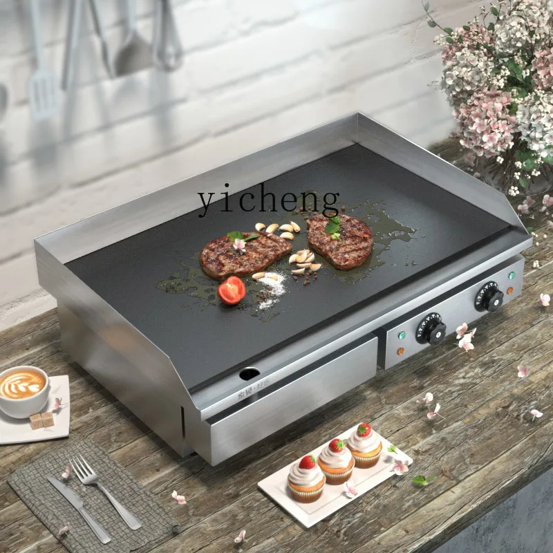 ZZ electric grill commercial quick hot iron plate sizzling squid fried rice pancake machine 4