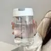 1 pcs 550ML transparent water bottle, portable outdoor water cup for girls