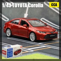 1/43 Toyota Corolla Hybrid Toy Car For Children Diecast Metal 1:43 Miniature Model Pull Back Educational Collection Gift Boys 2