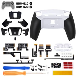 Enhanced Back Button Kit with Clicky Trigger Stops & Rubberized Grip (Solid White Black)